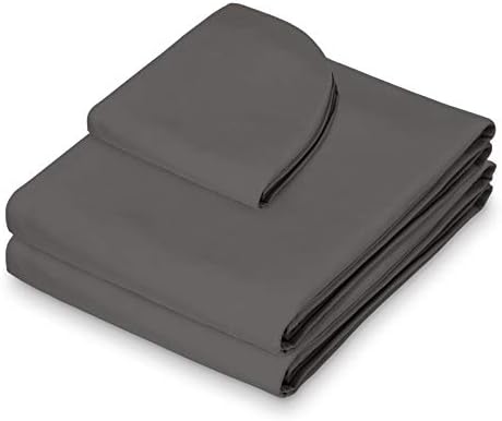 Saloniture 3-Piece Microfiber Massage Table Sheet Set - Premium Facial Bed Cover - Includes Flat and Fitted Sheets with Face Cradle Cover - Gray