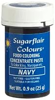 Sugarflair Food Coloring Concentrate Paste, 25 Grams Navy