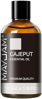 MAYJAM Cajeput Essential Oil, 3.38FL.OZ Pure Essential Oils with Glass Dropper, Large Volume Cajeput Oil, Perfect for Massage, DIY Candle and Soap Making (100ML)