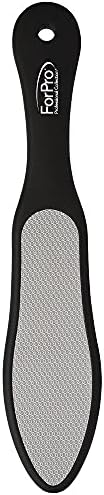 ForPro Black Bear Stainless Steel Pedicure File, Callus Remover Foot File, Double-Sided Professional Quality Tool for Heels and Feet, 10.5’’ L