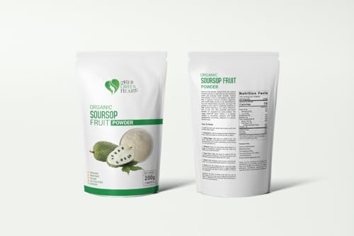 Soursop Fruit Powder – 100% Pure, Dried Soursop (Graviola) Fruit Powder for Smoothies, Teas & Culinary Use