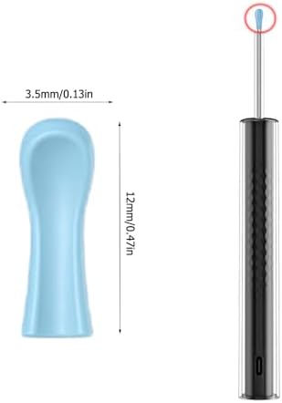 50 Pack Ear Wax Removal Tips Replacement Disposable Silicone Earwax Remover Rubber Tips Cover Caps for Ear Wax Removal Tool Camera Otoscope Ear Canal Cleaner Ear Camera Ear Scope