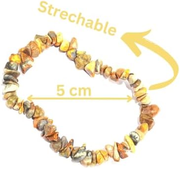 Hijet Bumblebee Jasper Chips Chakra Bracelet Strech Balancing Bracelet For Healing For Medication Vastu Harmony Energy