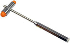 Neurological Reflex Hammer Percussor with Brush Medical Diagnostic Hammer for Health Care Relaxation (Orange)
