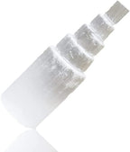Presents Selenite Crystal Stones Natural Stone Tower for Reiki, Selenite Skyscraper Towers 10 Cms by #Frienemy-2706