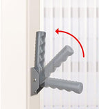 iGuerburn Doorway Flip Assist Handle, Door Assistant Support Grip Handle, Doorway Stair Assist Grab Bar for Elderly or People Who with Balance Issues - Supports Up to 300 Pounds (Grey)