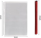 MoloTAR 200 Pcs 6 in x 8 in(1.4mil.) Clear Flat Cello Cellophane Treat Bags Good for Bakery, Cookies, Candies,Dessert with five random color Twist Ties!