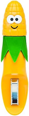 Joie Corn Cob Stripper, Durable Stainless Steel Blades, Secure Contoured Grip, Compact Peeler Cuts in Both Directions to Remove Kernels, Cute Kitchen Gadget, Great Canning Tool
