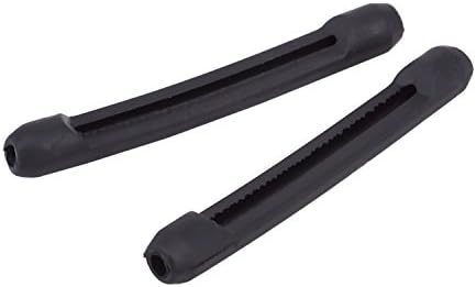 YR Soft Silicone Anti-Slip Eyeglasses Temple Tips Sleeve Retainer,5 pairs (Black)