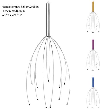 Yeipis 4 Pack Scalp Massagers, Handheld Head Massage Tingler, Scratcher for Deep Relaxation, Hair Stimulation and Stress Relief Christmas Gift