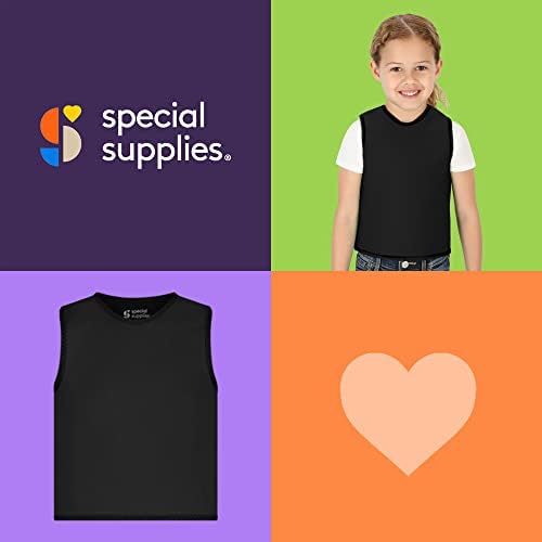 Special Supplies Sensory Compression Vest Deep Pressure Comfort (Black, X-Small)