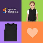 Special Supplies Sensory Compression Vest Deep Pressure Comfort (Black, X-Small)