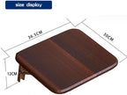 Folding Wall-Mounted Shoe Changing Stool, High-End Entrance Hall Foyer Chair, Invisible Household Folding Stool (Brown)