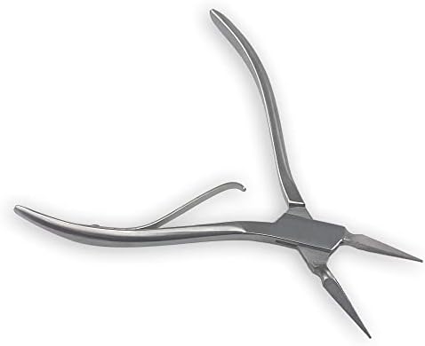 SURGICAL ONLINE Virtus Splinter Forceps 6" Straight Serrated FINE Point, Spring Action