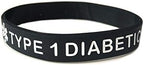 JOYID Blood THINNER Diabetic Type 1/2 Rubber Medical Alert ID Emergency Bracelet Warning Wristband Bracelets