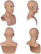 Bell Handmade Silicone Realistic Mask Handsome and Lifelike Face for Crossdressers Cosplay and Transgender