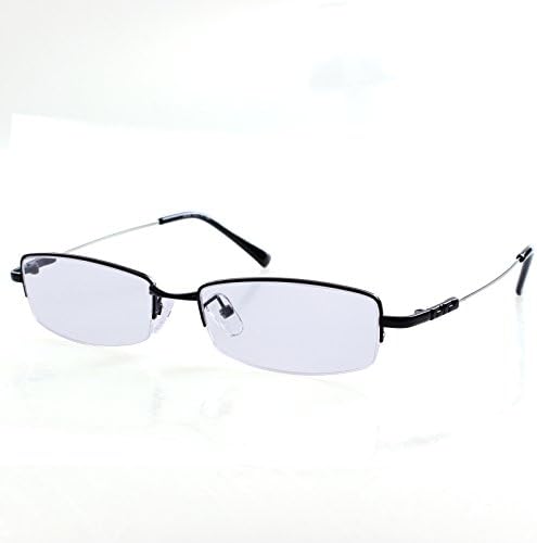 Mens Womens +2.75 Black 1.56 High Index Lenses Reading Glasses Half Rim Readers Spectacles