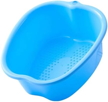 Ytterbium Foot Soaking Bath Basin, Large Massage Foot Soaking Tub, Plastic Home Spa Pedicure Bucket, Relaxation & Stress Relief, Suitable for Women & Men (Blue)