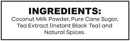 QuikTea Vegan Masala Chai Tea Latte – 10 Count, Bold Masala Flavor, Naturally Caffeine-Light, No Preservatives – Just Add Hot Water