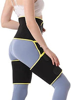 Hip Groin Support for Men & Women, Hip Brace Thigh Compression Sleeve, Injury Strap for Pulled Muscle Strain for Hip Pain Relief Fits Both Leg,Yellow,Medium