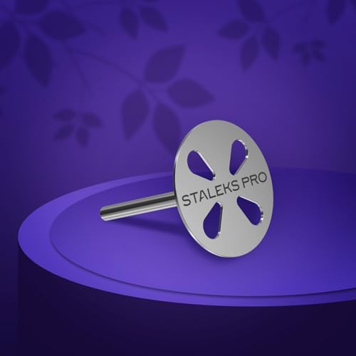 Staleks Pro PODODISC M Expert Pedicure Disc with 5 Disposable Files – 20 mm Diameter – 180 Grit – Stainless Steel – for Hardware Pedicure