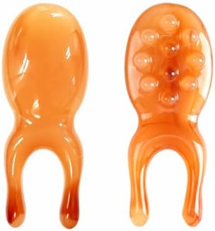 Nose Gua Sha Facial Massage Tool Sinus Eyes Jaw Neck Face Body Guasha Tool Resin Manual Scalp Massager for Hair Growth Head Hair Massage Comb Handheld Multifunctional Meridians Acupoint Massage Tool