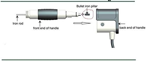 Shock Wave Device Bullet Replace Iron Pillar Handle Bullet 10pcs