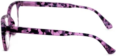 V.W.E. Women Progressive Reading Glasses No Line Clear on Top Bifocals Reader - Marble Print