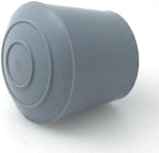 Lifeswonderful 16x Rubber Furniture Leg Tips Feet Ferrules Caps Stoppers - Sizes from ⅜ to 1⅛ inch - Ideal for Tables & Chairs (1 inch - 25mm, Gray)