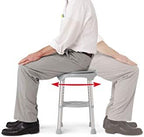 Medline Durable Aluminum Frame, Round Swivel Shower Stool, Gray, Supports up to 300lbs.