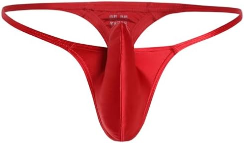 Male Thong Sexy Mens G String Underwear T-Back Bulge Pouch Low Rise Lingerie