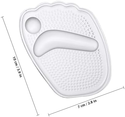 FOMIYES 3 Pairs Women’s Silicone Forefoot Pads with Toe Grip and Non-Slip Heel Inserts, Metatarsal Cushions for High Heels and Shoe Protection