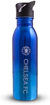 Chelsea F.C. 700ml Stainless Steel UV coated Sports Bottle, blue