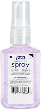 PURELL Hand Sanitizer Spray, Infused with Essential Oils, Lavender and Verbena Scent, 2 fl oz Travel-Size Bottle (Pack of 6) – 2024-04-EC