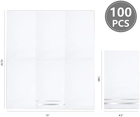 BUCLA 100-Count 3-Ply disposable Napkins - Silver Paper Napkins Disposable Premium Quality - Christmas Napkins/Dinner Napkins Disposable Soft, Absorbent for Kitchen, Parties, Weddings or Events