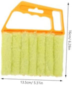 PartyKindom 2pcs Window Cleaning Brush Lightweight Shutter Cleaner Tools for Blinds Easy to Use Portable Home Cleaning for Hard Reach Areas