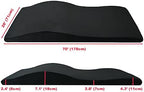 Lash Bed Topper – Ergonomic Memory Foam Pad with Plush Cover, Spa Table Cushion for Eyelash Tech, Salon Mattress for Beauty Beds, Compatible with Massage and Spa Setups – 28/70" (71/178 cm), Black
