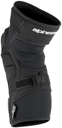Alpinestars Bionic Pro Plasma Knee Protector, Lightweight & Breathable, CE Level 2 Certified, Advanced Off-Road Knee Protection for Dynamic Movement (Pair), LX/L, Black/Red/White