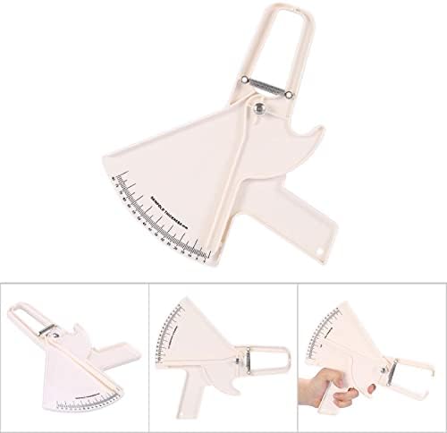 Body Fat Calipers Skinfold Caliper 0-80MM Handheld Fat Measuring Tool for Men Women BMI Tester Slim Body Composition Analyzer Fitness Tracking Device White