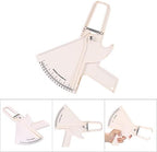 Body Fat Calipers Skinfold Caliper 0-80MM Handheld Fat Measuring Tool for Men Women BMI Tester Slim Body Composition Analyzer Fitness Tracking Device White