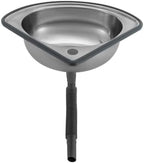 Stainless Steel Basin,Small Sink for Kitchen，Modern Single Bowl Sink for Kitchen and Bathroom,Anti-Rust Design, Compact Size (12.2x9.84x5.2 Inches), Easy to Clean, Includes Drain Pipe & Accessories