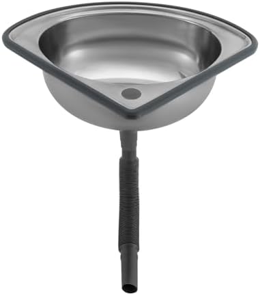 Stainless Steel Basin,Small Sink for Kitchen，Modern Single Bowl Sink for Kitchen and Bathroom,Anti-Rust Design, Compact Size (12.2x9.84x5.2 Inches), Easy to Clean, Includes Drain Pipe & Accessories