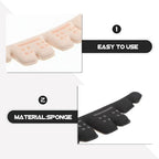 4 Pairs High Heel Cushion Pads and Non-Slip Shoe Grips for Women, Adhesive Forefoot and Heel Inserts, Skin Tone and Black Foot Support Stickers for High-Heeled Shoes