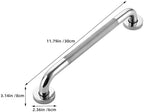 Stainless Steel Bathroom Grab Bar Non-Slip Shower Handrail 30cm Knurled Safety Rail for Elderly Toilet and Bathtub Support