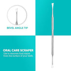 Dental Tools HOKIN Plaque Remover Teeth Cleaning Tool 4 Pcs Dental Care Kit Tooth Filling Repair Set Stainless Steel Dental Tools for Men Women Kids and Pet Care