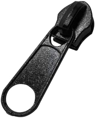 ANPURZII #3 Zipper Pulls Replacement Bulk 30pcs Black Metal Zipper Pull Slider Head for Purses and Bag Craft Making Nylon Zippers(NO.3 Black)