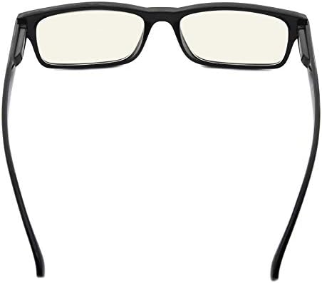CessBlu Blue Light Filtering Computer Glasses Anti UV Rays Glare Reader Eyeglasses for Men Women Reading Digital Screen