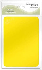 Aidapt Yellow Silicone Rubber Non Slip Table and Tray Mat 25 x 18 cm