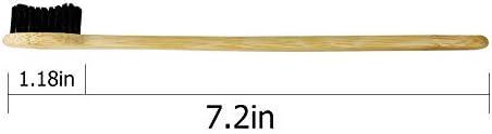 Extra Hard Super Frim Bamboo Manual Toothbrush for Adult 6 Pieces