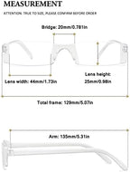 VEVESMUNDO Reading Glasses Men Women Modern Slim Transparent Rimless Eyeglasses